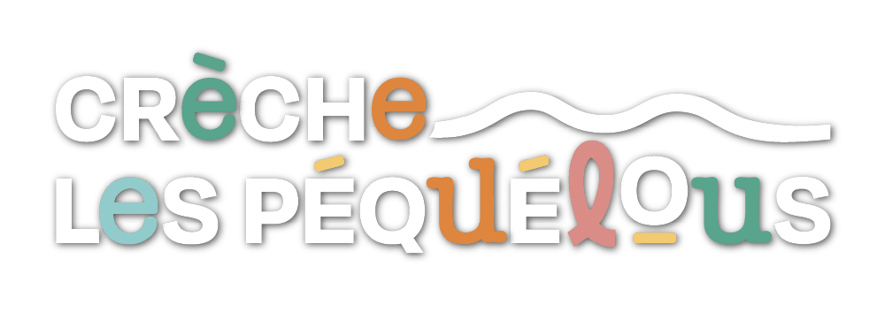 Logo Crèche Les Péquélous - blanc Logo Crèche Les Péquélous - blanc