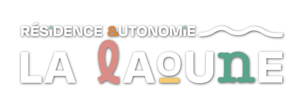 Logo Résidence Autonomie La Laoune- blanc Logo Résidence Autonomie La Laoune- blanc